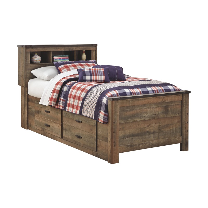 Trinell – Bookcase Bed With Storage