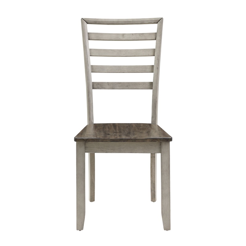 Abacus – Side Chair (Set of 2) – Dark Brown