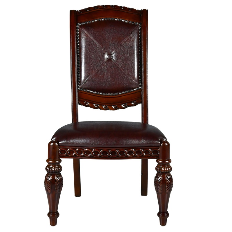 Antoinette – Side Chair (Set of 2) – Dark Brown
