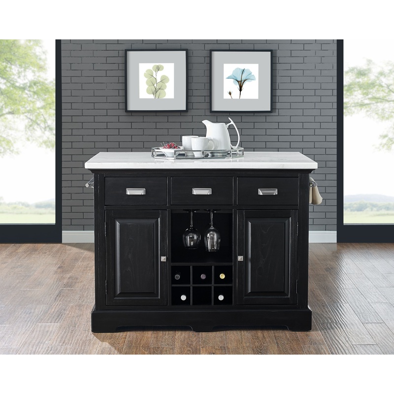 Aspen – Kitchen Island – Black