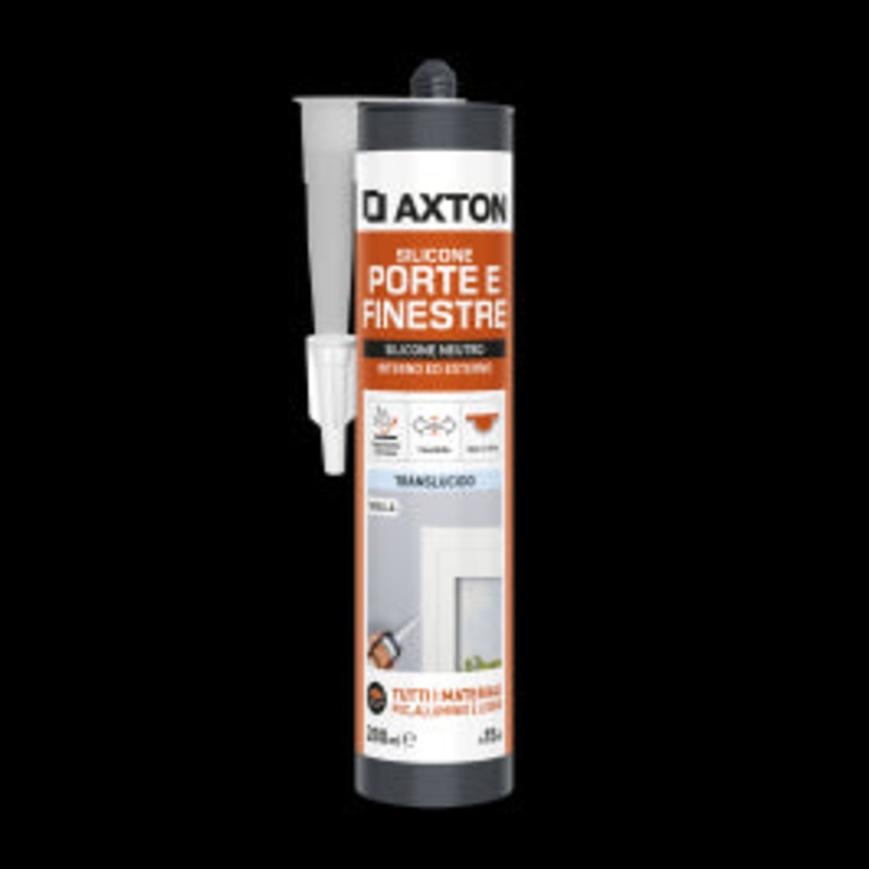 AXTON TRANSPARENT NEUTRAL DOOR AND WINDOW SILICONE 280 ML