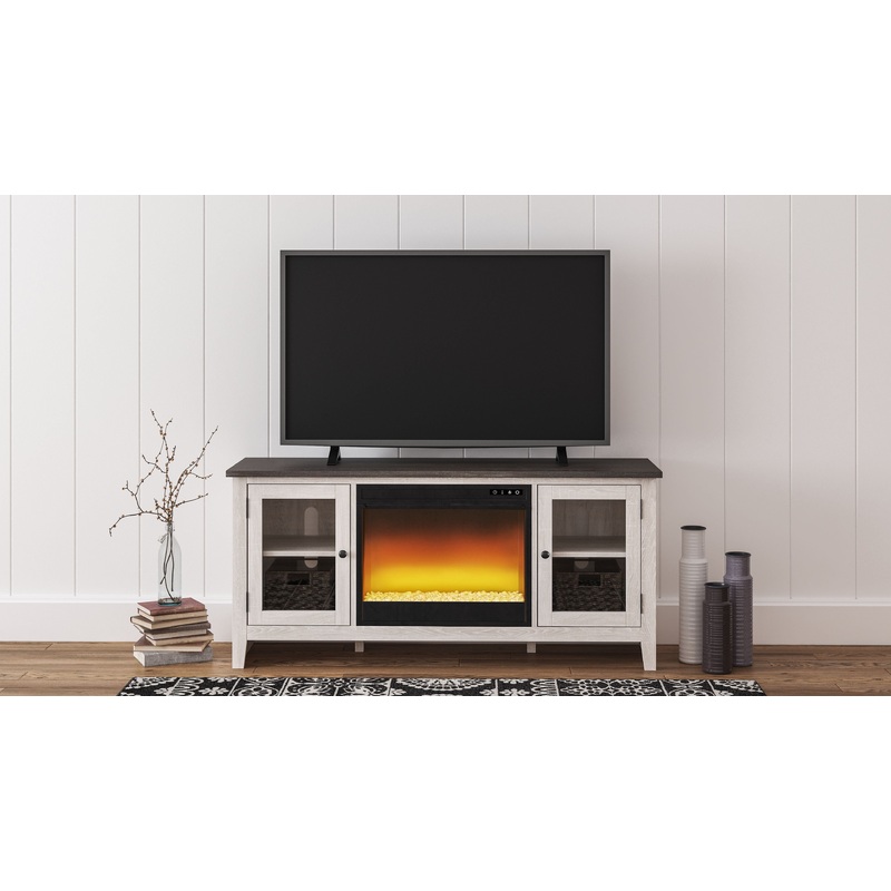 Dorrinson – TV Stand With Fireplace Insert