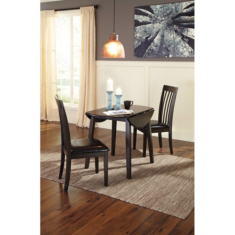 Hammis – Round Dining Drop Leaf Table Set
