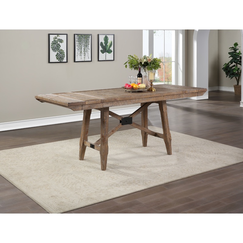 Riverdale – Counter Table And Base – Light Brown