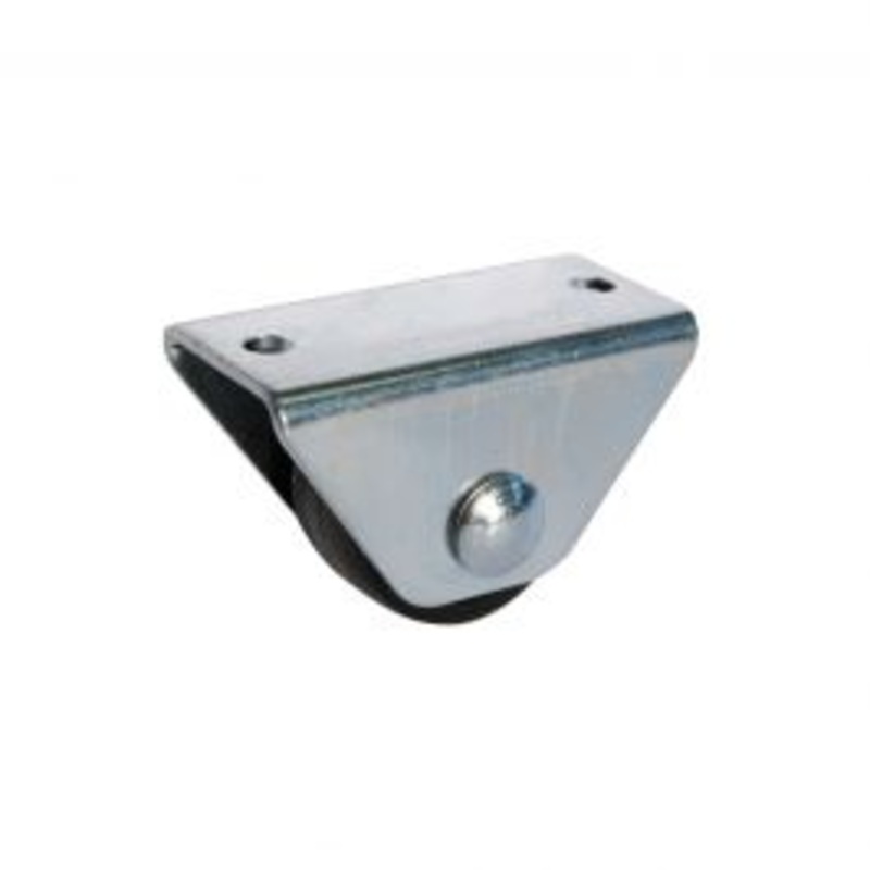 32 MM DIAMETER BLACK POLYPROPYLENE WHEEL, FIXED SUPPORT