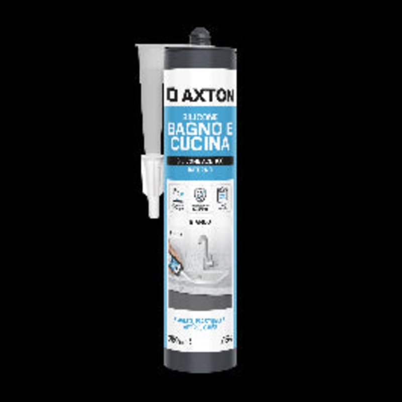ACETIC SILICONE BATHROOMS AND KITCHENS WHITE AXTON 280 ML
