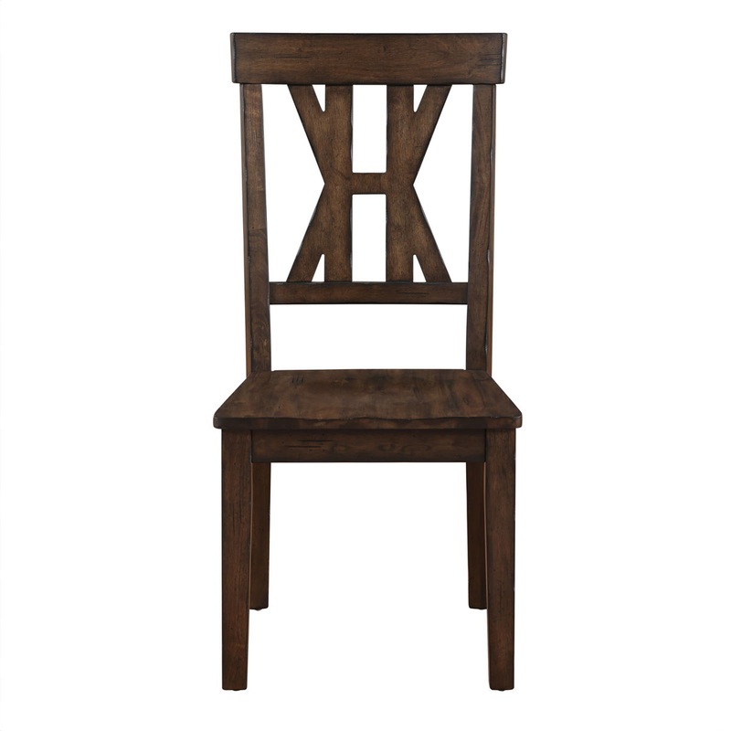 Auburn – Side Chair (Set of 2) – Dark Brown