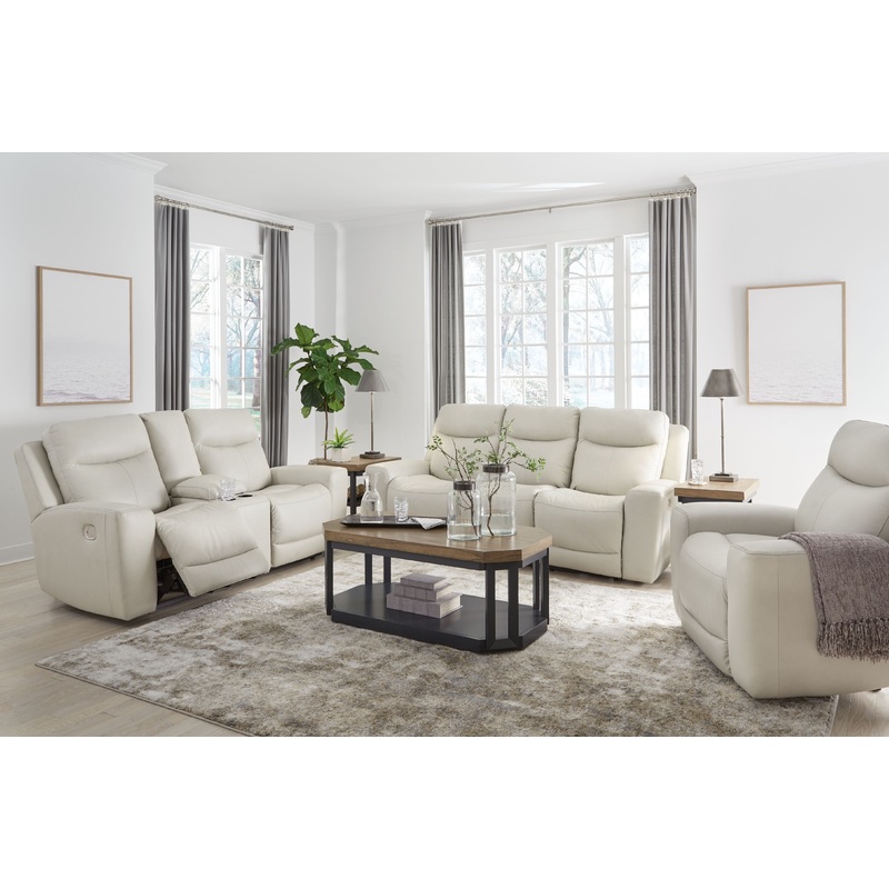Mindanao – 3 Pc. – Power Reclining Sofa, Power Reclining Loveseat With Console, Power Recliner – Coconut