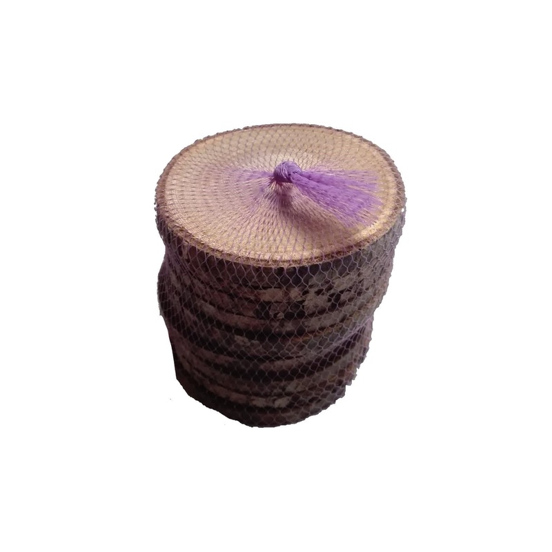 10 WOODEN WASHERS DIAMETER 5/6 CM THICKNESS 10 MM