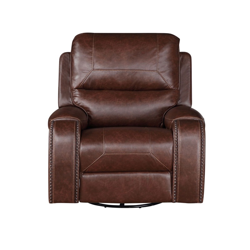 Keily – Swivel Recliner|Dark Gray|Dark Brown