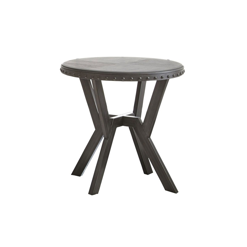 Alamo – Round End Table – Gray