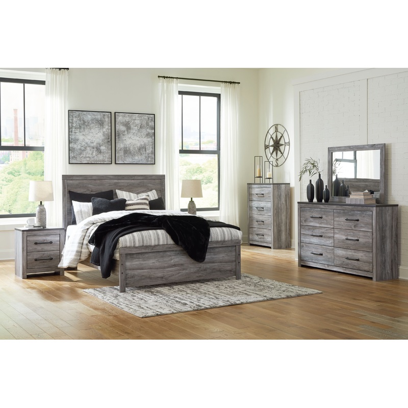 Bronyan – Bedroom Set|Dark Gray|5 Pc. Dresser, Mirror, Chest, Bed|7 Pc. Dresser, Mirror, Chest, Bed, 2 Nightstands|6 Pc. Dresser, Mirror, Bed, 2 Nightstands|4 Pc. Dresser, Mirror, Bed|Queen|King