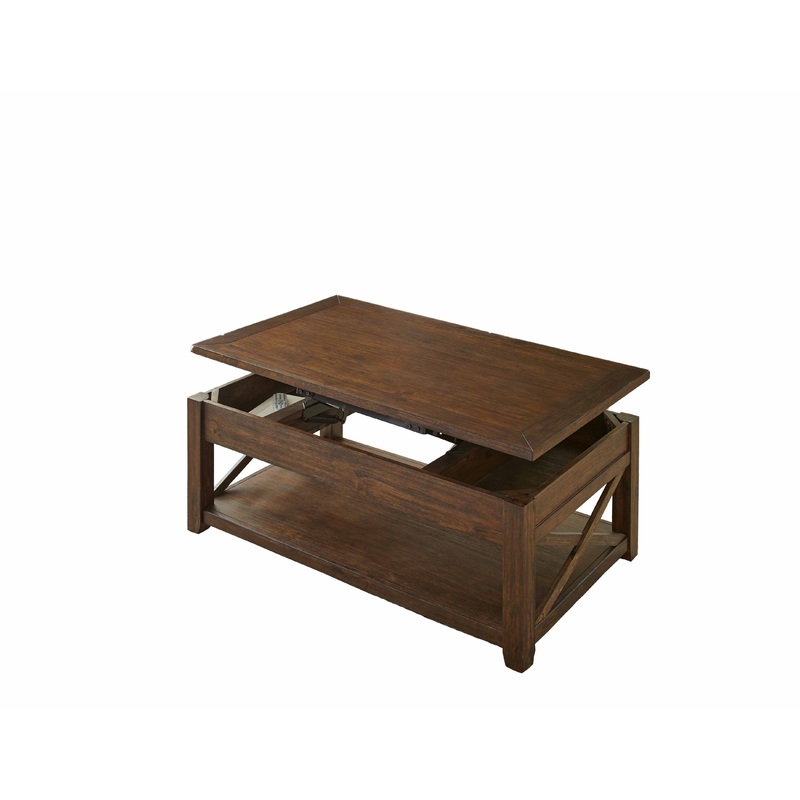 Lenka – Lift Top Cocktail Table – Brown