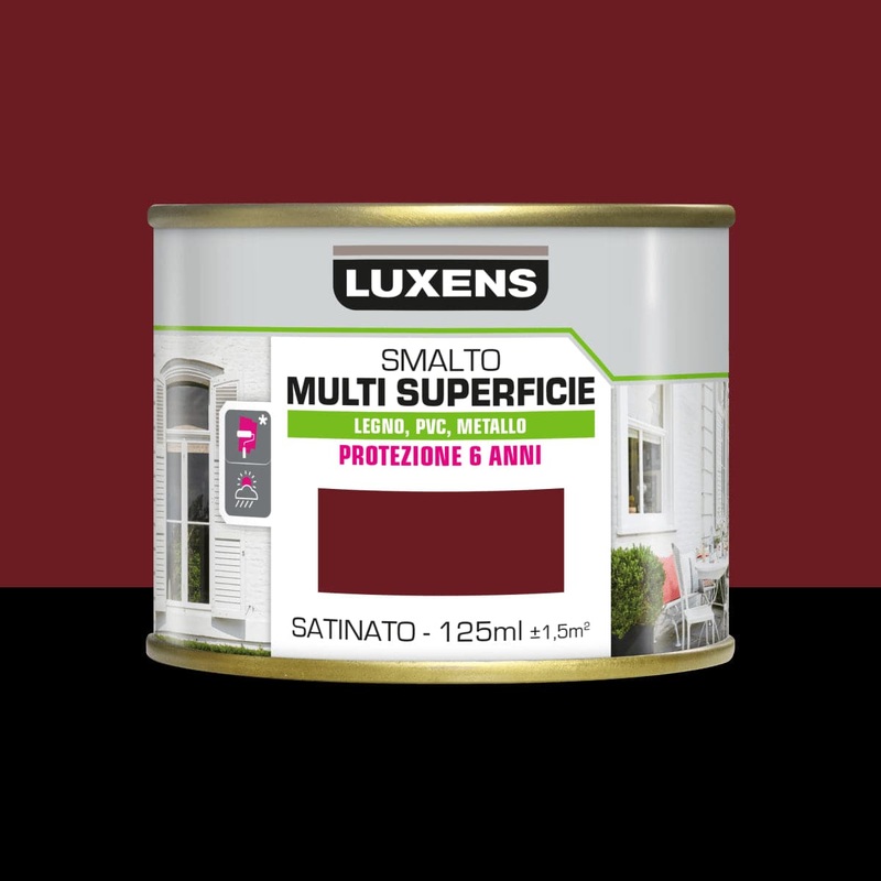 MULTI-SURFACE ENAMEL RED PURPLE SATIN 125ML LUXENS