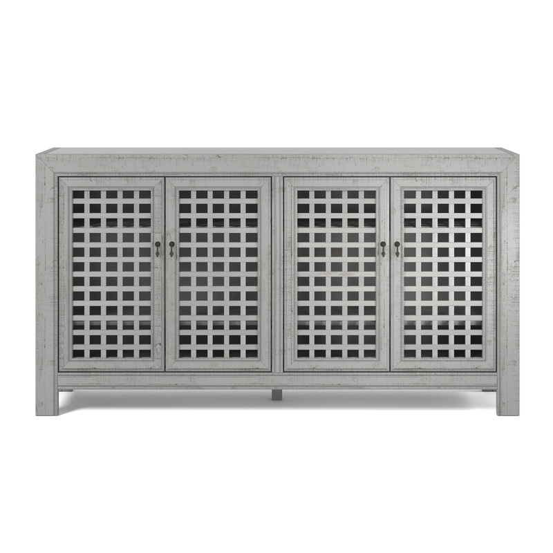 Rio – 4 Door Accent Cabinet|Blue|Gray|Dark Brown