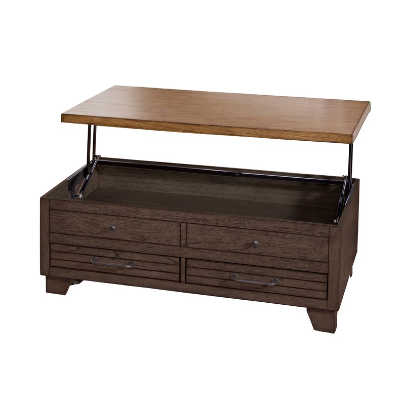 Bear Creek – Lift Top Table – Brown