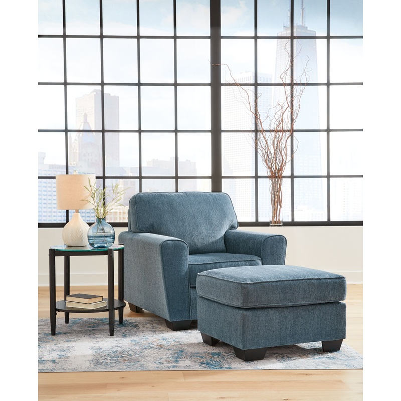 Cashton – Living Room Set|Blue|2 Pc. Chair, Ottoman|2 Pc. Sofa, Loveseat|4 Pc. Sofa, Loveseat, Chair, Ottoman