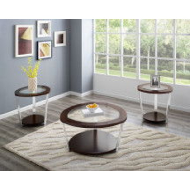 Duncan – 3 Piece Table Set – Brown