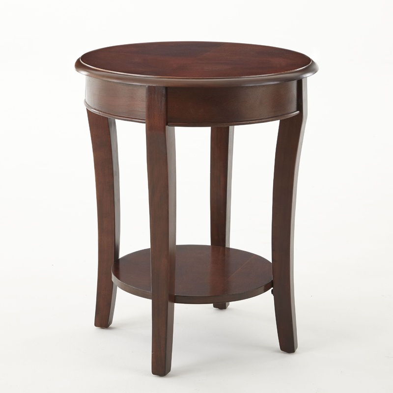 Troy – End Table 20 Round – Brown