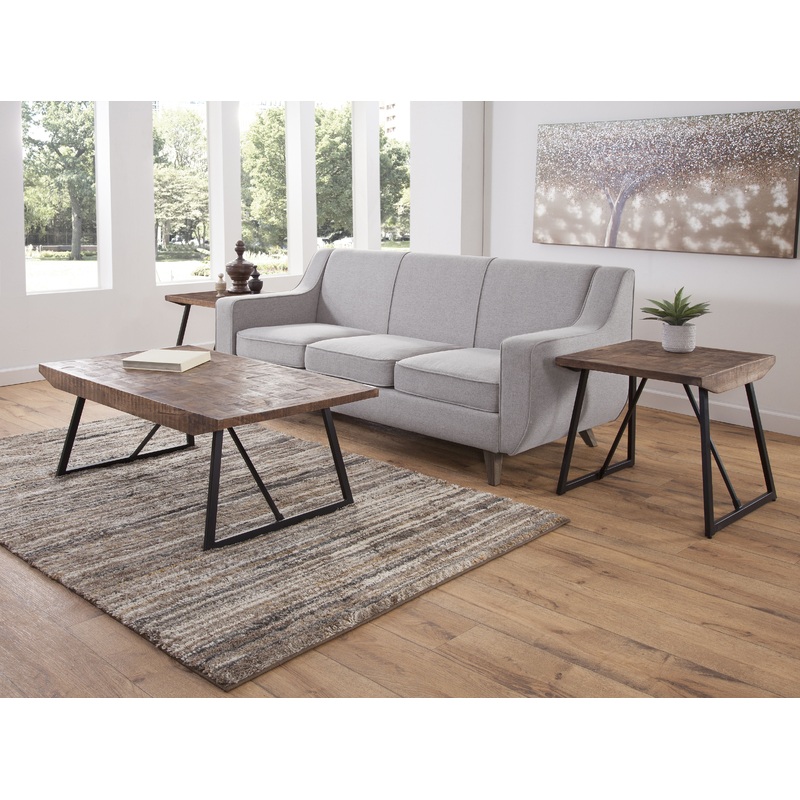 Walden – 3 Piece Table Set (Cocktail & 2 End Tables) – Brown