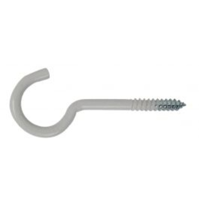 15 SCREW HOOK PLASTIC-COATED STEEL BI