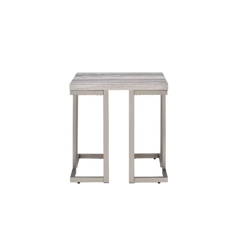 David – End Table – White