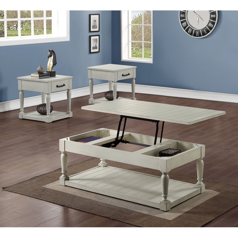 Hemingway – 3 Piece Table Set – White