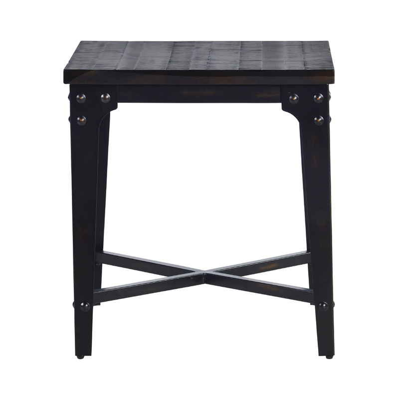 Sherlock – Square End Table – Dark Brown