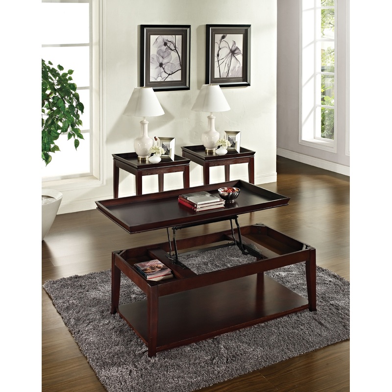 Clemson – 3 Piece Table Set – Brown