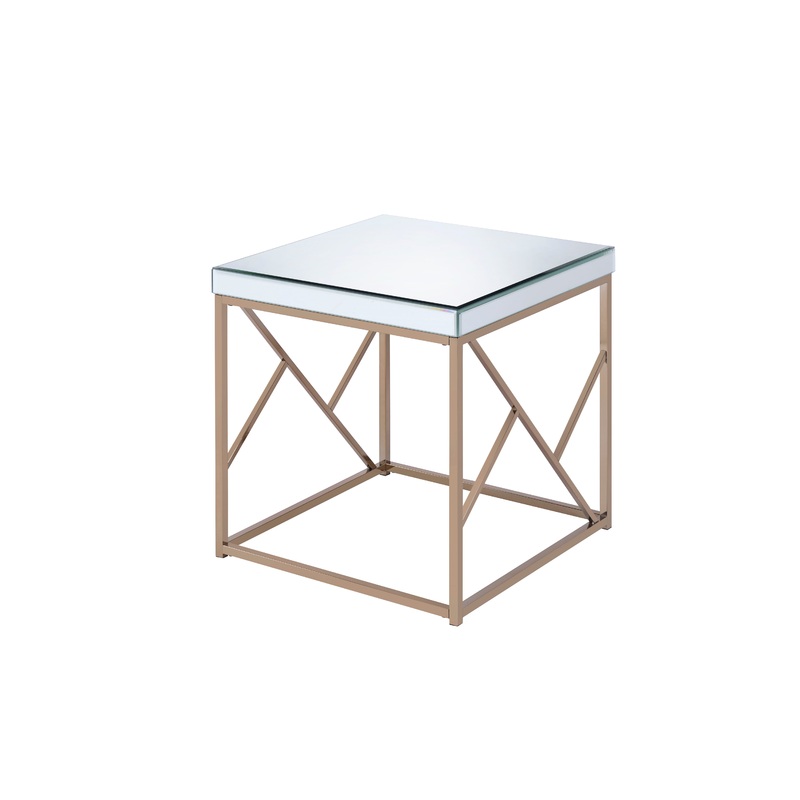 Evelyn – End Table – White