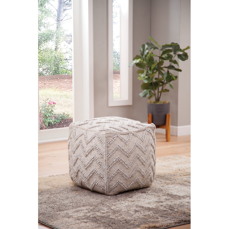 Kenzari – Square Zigzag Handwoven – Gray