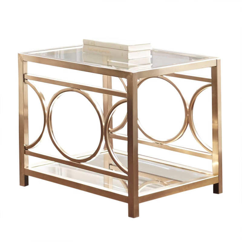 Olympia – End Table – Gold
