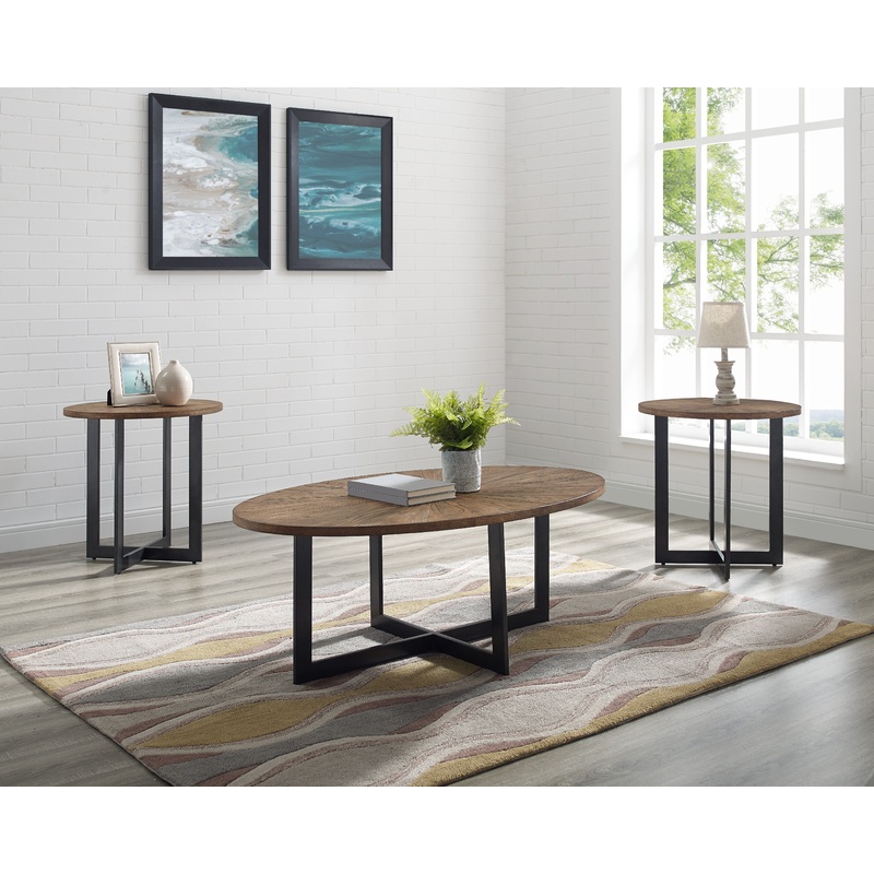 Colton – 3 Piece Table Set – Black
