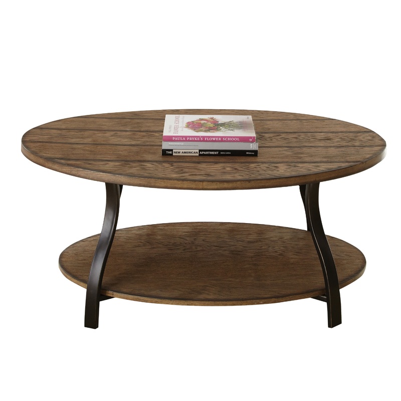 Denise – Oval Cocktail Table – Brown