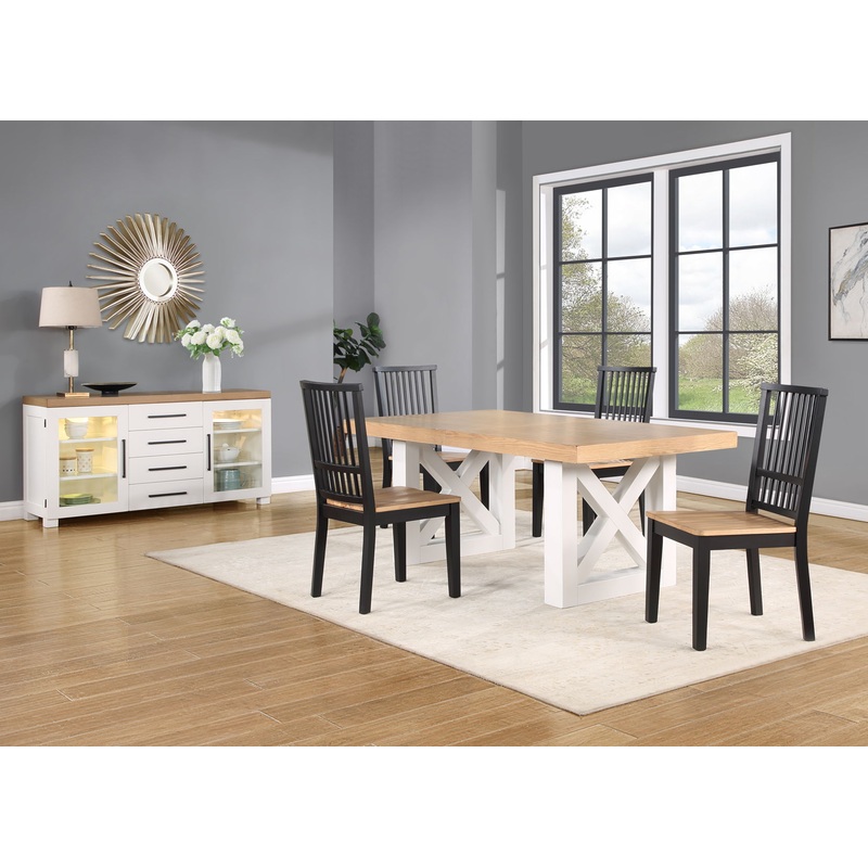Magnolia – Dining Set|Dark Brown|5 Pc. Table, 4 Chairs|7 Pc. Table, 6 Chairs