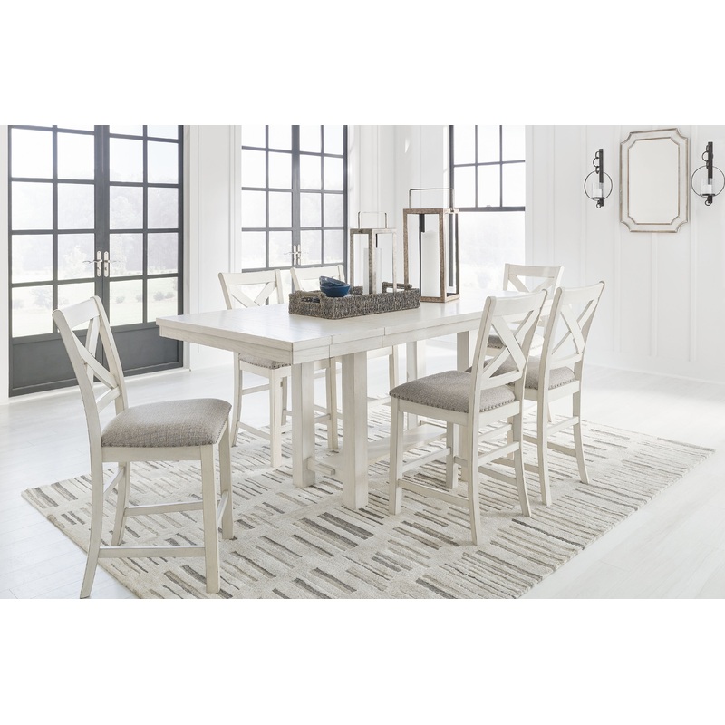 Robbinsdale – Rectangular Counter Height Dining Extension Table Set