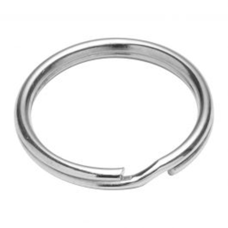 3 PCS NICKEL-PLATED STEEL KEY RINGS