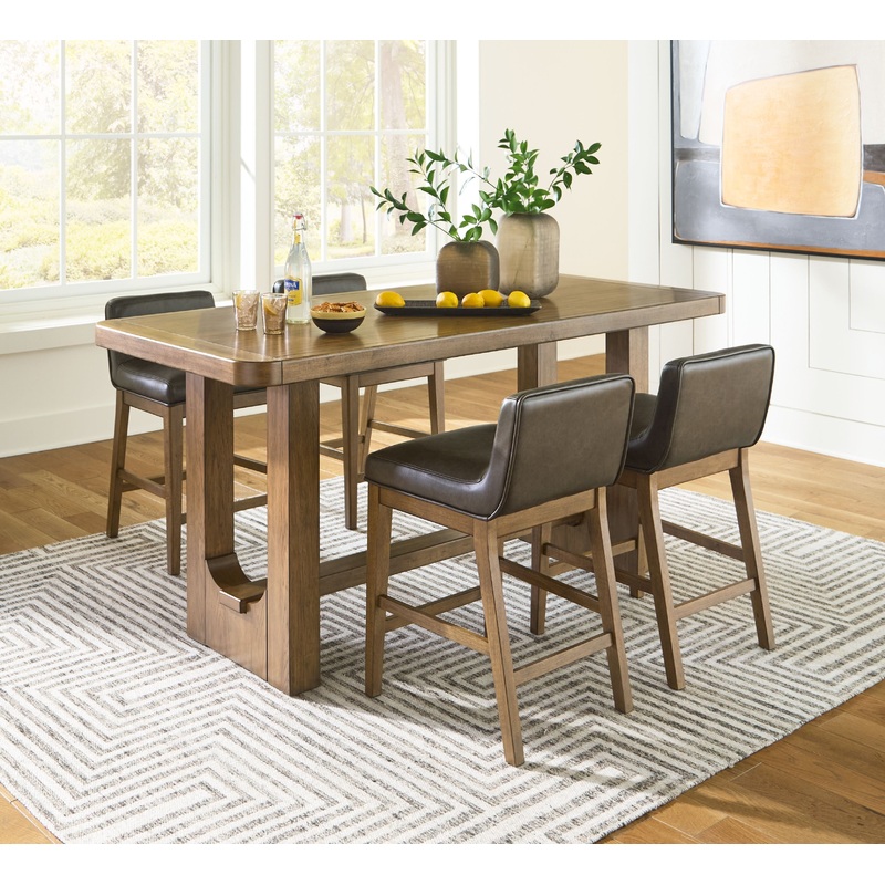 Cabalynn – Rectangular Dining Room Counter Table Set