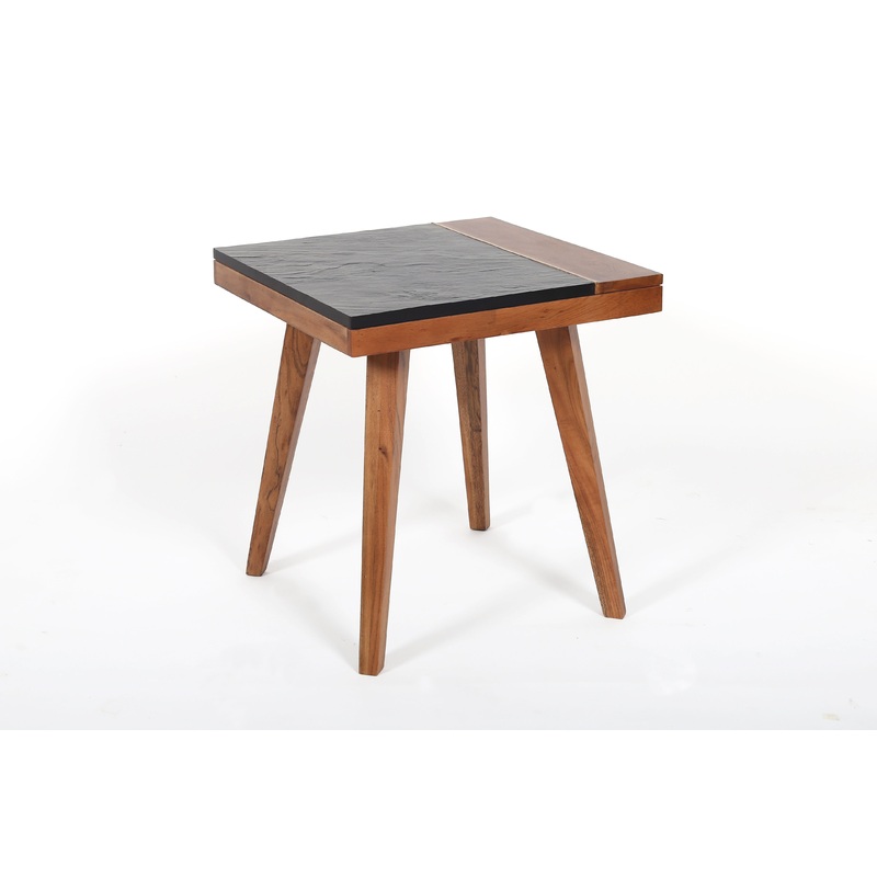 Caspian – Square End Table – Brown