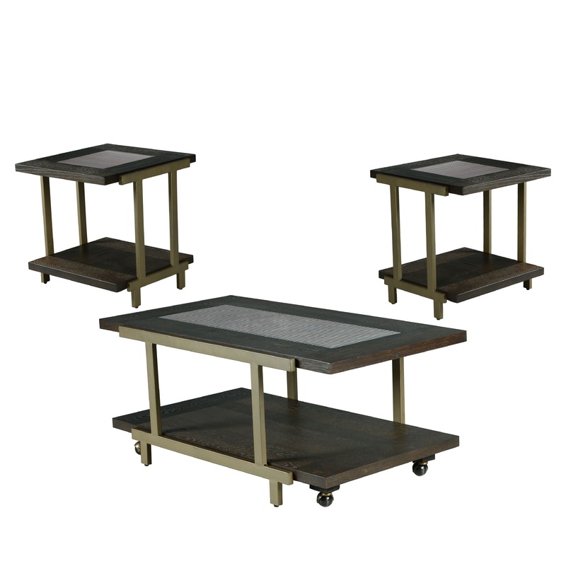 Terrell – 3 Piece Table Set – Brown