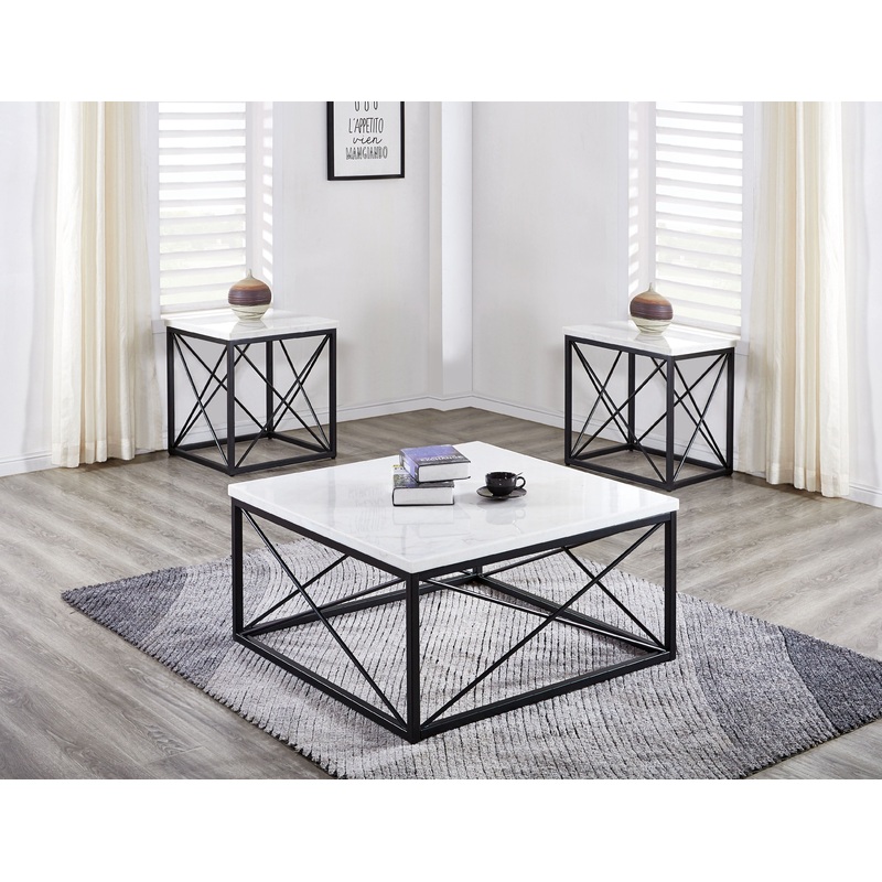 Skyler – 3 Piece Table Set – White
