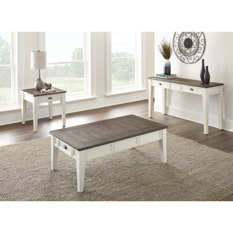 Cayla – Table Set|White|3 Pc. Coffee Table, 2 End Tables|3 Pc. Coffee Table, Sofa Table, End Table