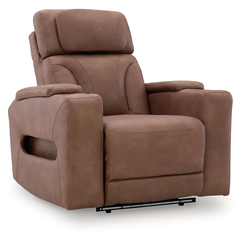Clean-Slate – Power Recliner / Adj Headrest – Caramel