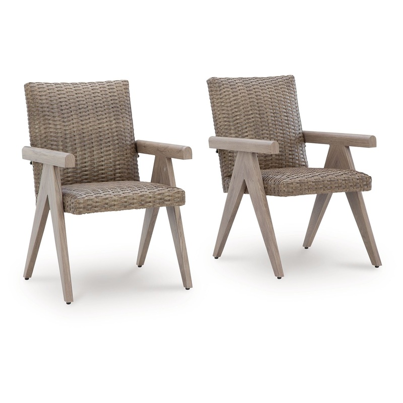Cliff Trails – Arm Chair (Set of 2) – Beige