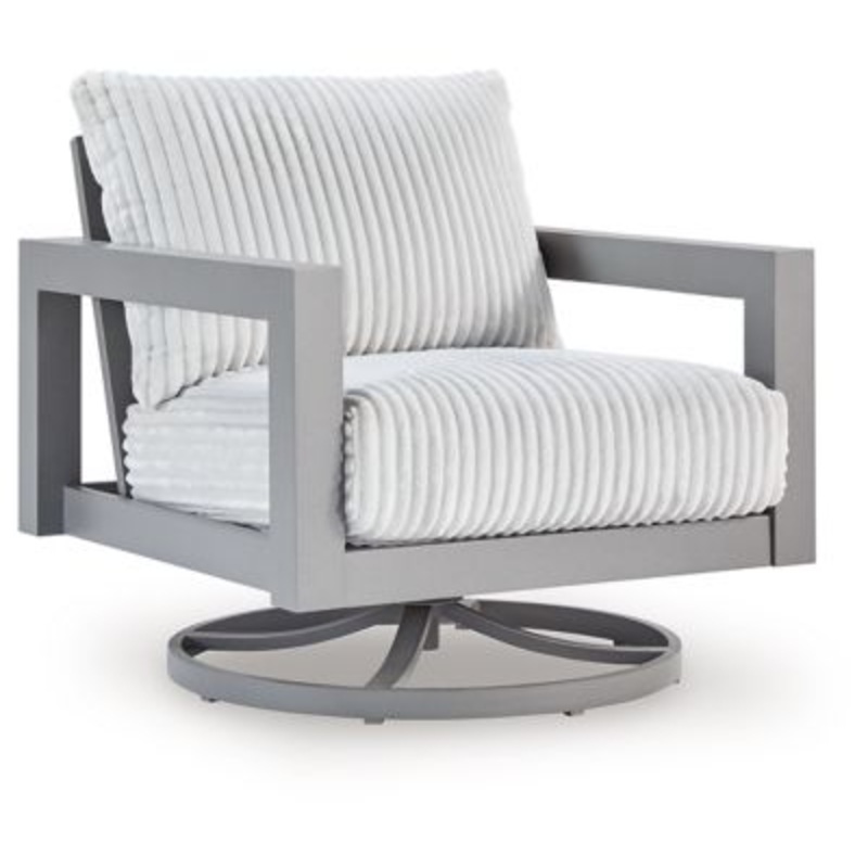 Hurley Park – Swivel Chair With Cushion – Gray