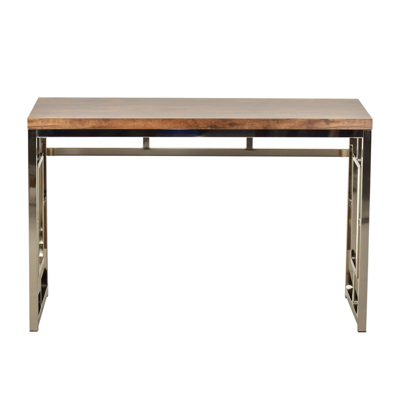 Alize – Desk|White|Dark Brown
