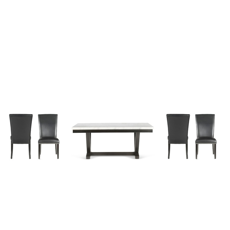 Finley – Dining Set|White|5 Pc. Table, 4 Chairs|7 Pc. Table, 6 Chairs