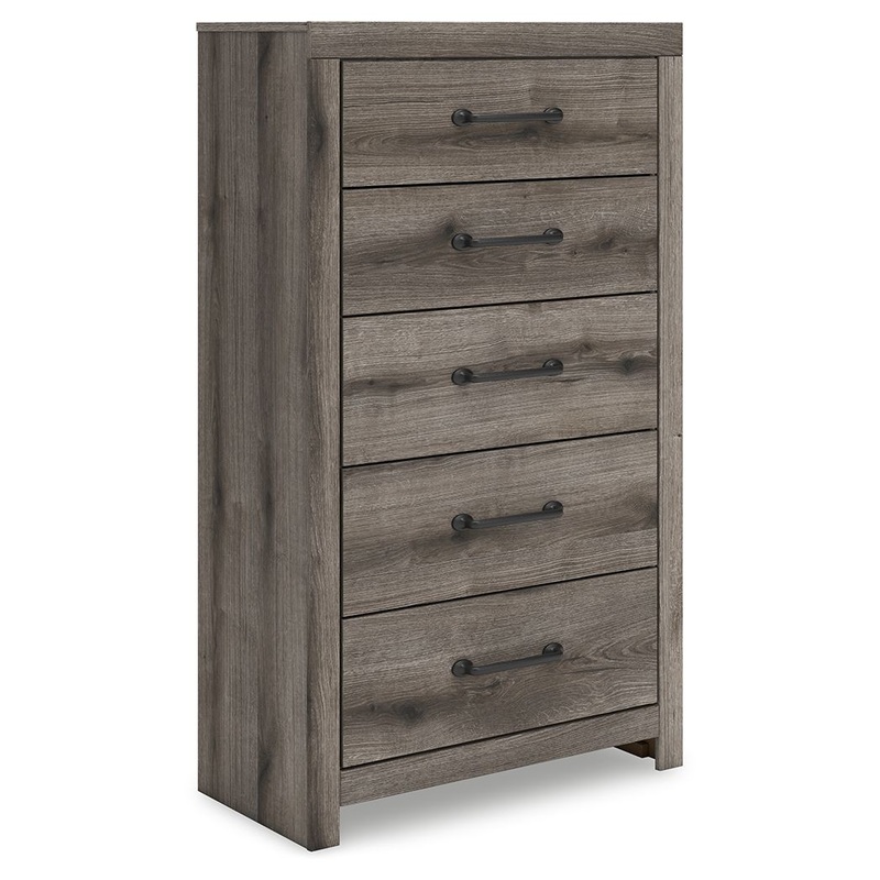 Graystorm – Five Drawer Chest – Brown Gray