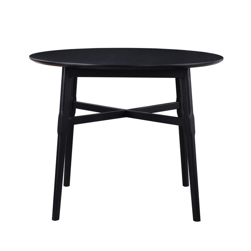 Oslo – Round Counter Table|Dark Brown|Black