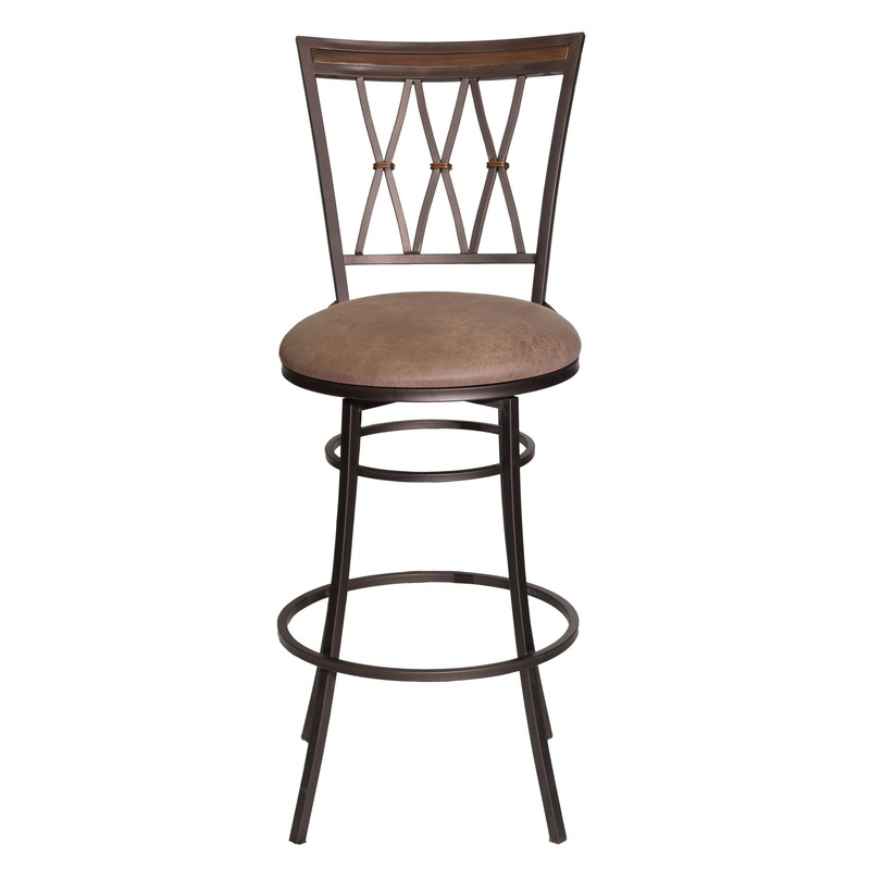 Sedona – Swivel Barstool|Dark Brown|Bar Height (28″-30″)|Counter Height (24″-27″)